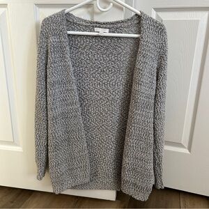 LC Lauren Conrad Textured Gray Cardigan